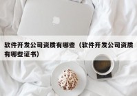 软件开发公司资质有哪些（软件开发公司资质有哪些证书）