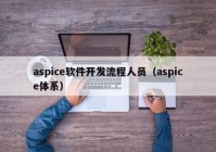 aspice软件开发流程人员（aspice体系）